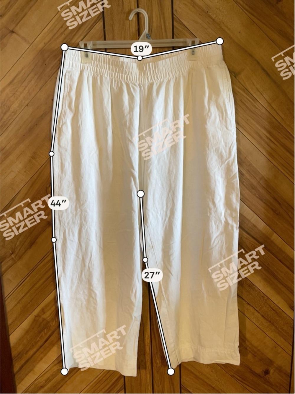 Old Navy Women’s XL White High Rise Wide Leg Linen Blend Summer Beach Pants - Picture 10 of 10
